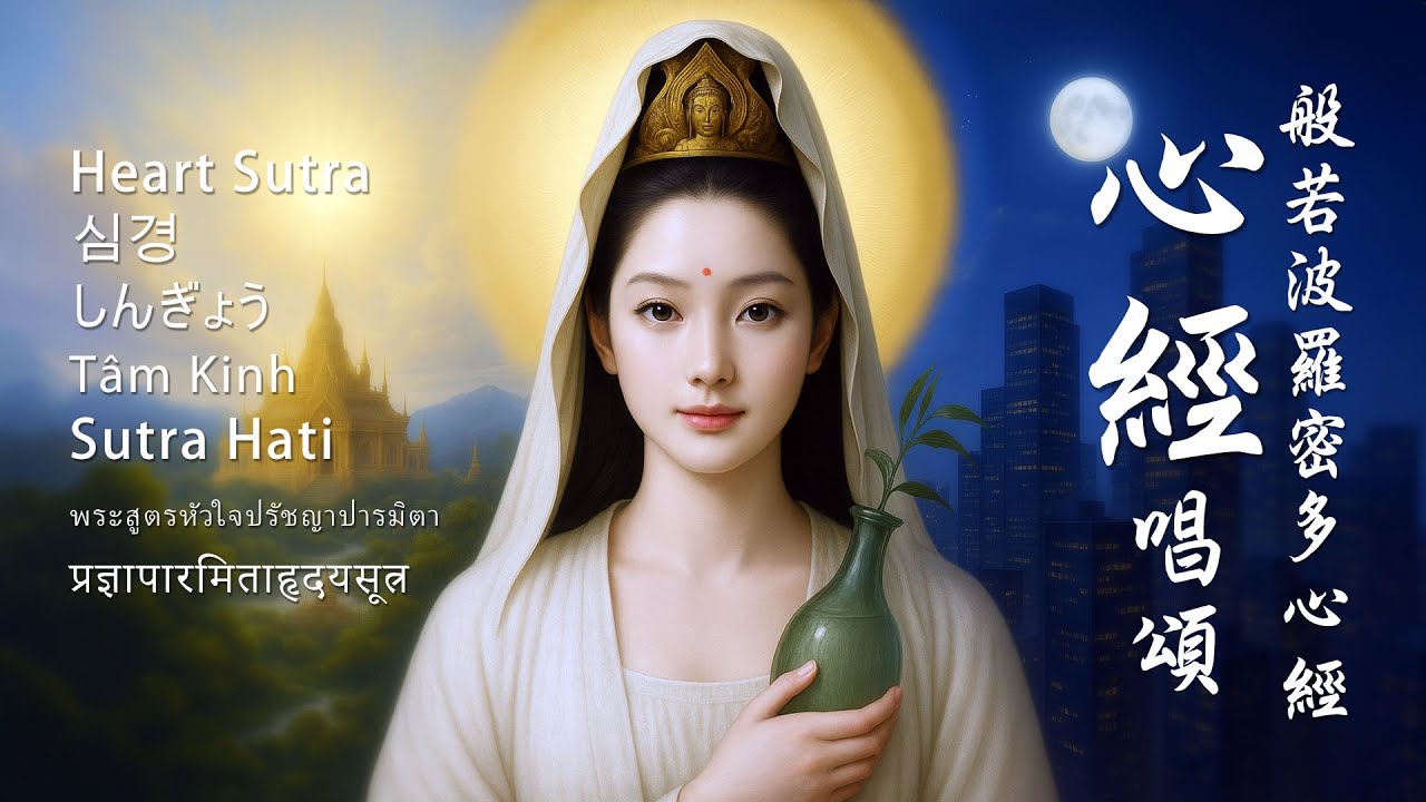 般若波羅蜜多心經｜ 1.5H團頌【助眠・專注・減壓】｜Heart Sutra 90min