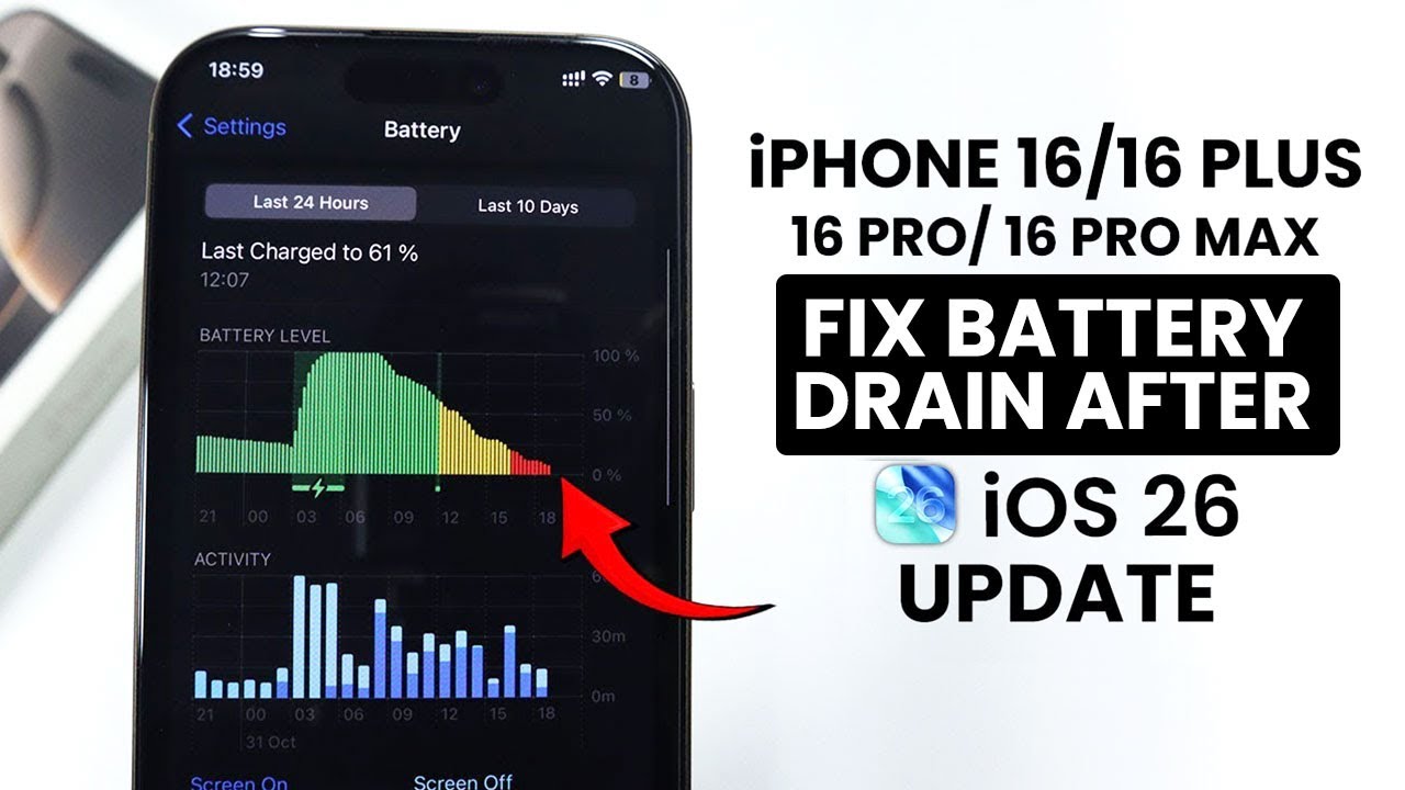 iOS 26 - FIX Your iPhone 16 Battery Drain (Plus, Pro Max) - YouTube
