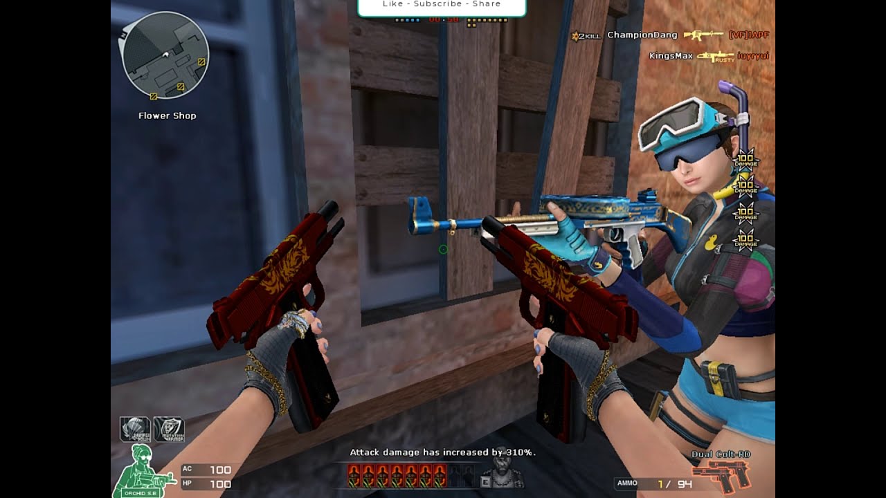 Crossfire West: M4A1-S-Red Dragon (Old Dragon DMG) Gameplay - Champion Dang