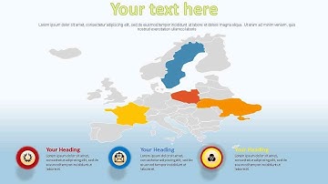Europe map editable PPT