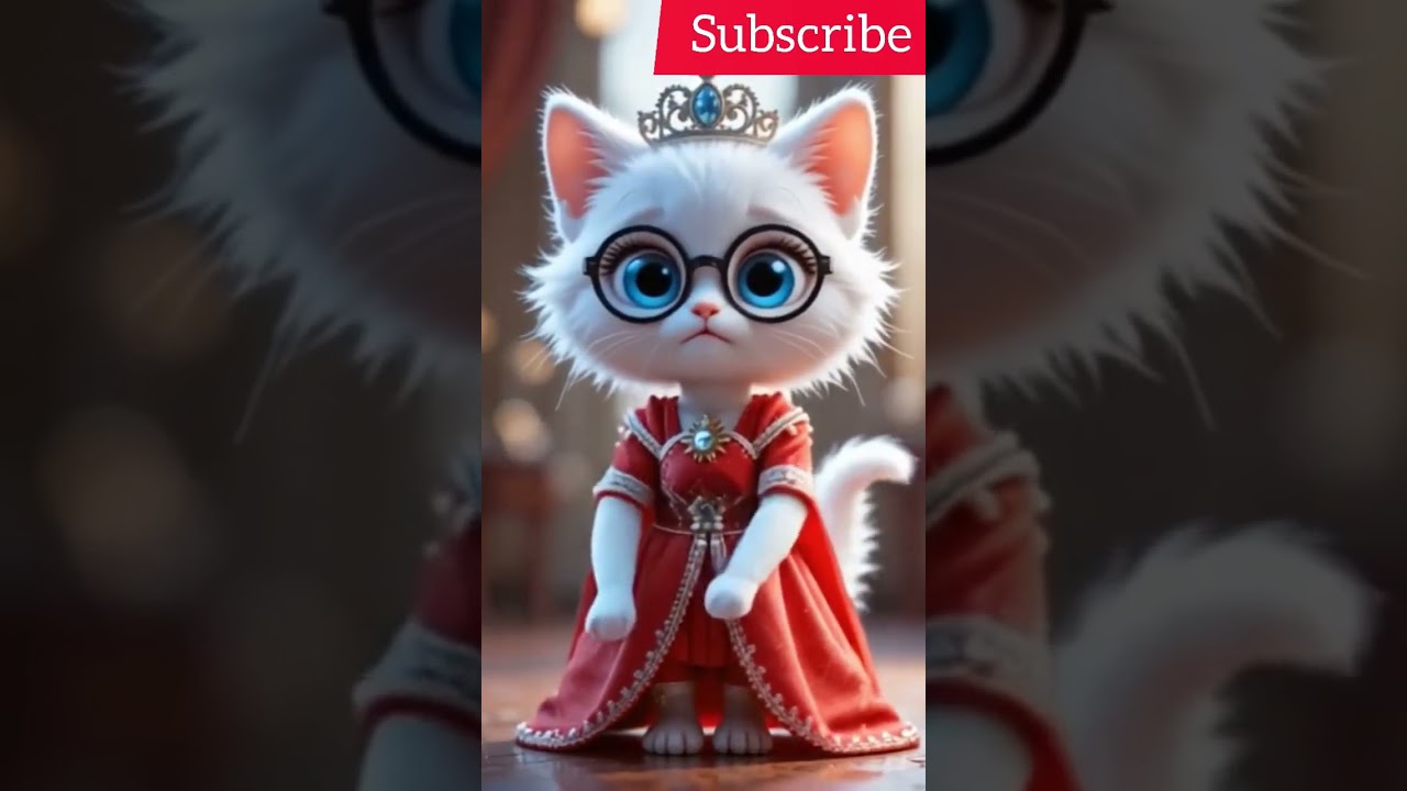 Queen kitty in red — ruling hearts with style and sass! 👑🐱❤️ 