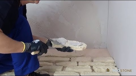 Exterior or Interior Stone Cladding Installation With Grout