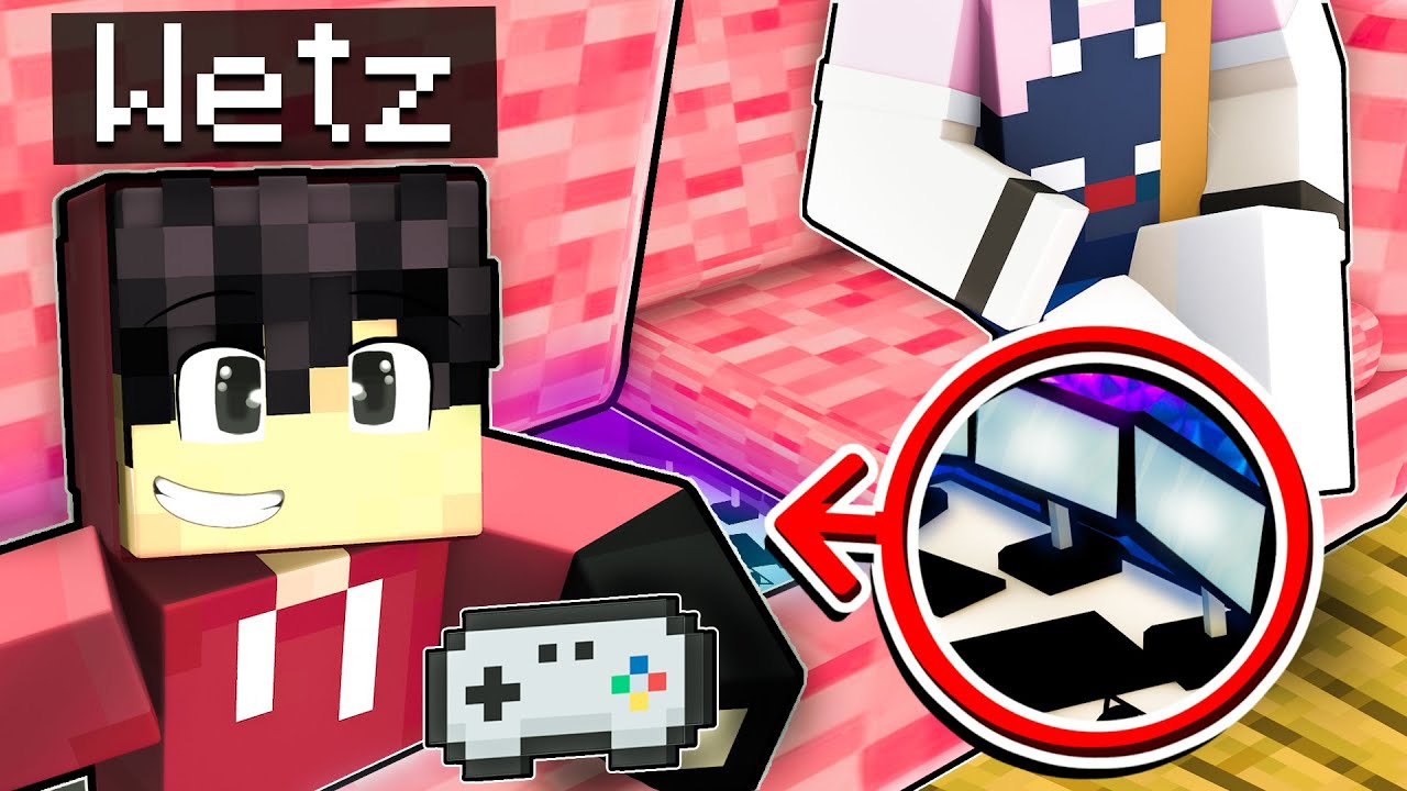 I Built SECRET GAMING ROOM in Lyn's House in Minecraft!