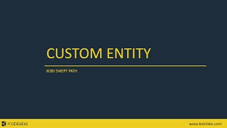 Swept Path - Custom Entity (Civil 3D, AutoCAD, BricsCAD)