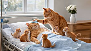 Download Lagu 💔🐾 Kitten zorgt voor moeder na de bevalling… Een reis vol tranen en liefde 😿❤️ MP3