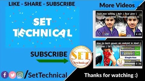 How to make outro like Technical guruji with android ! Add subscribe button !hindi