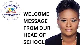 WELCOME TO LE POSHE SCHOOL - WHERE WE RAISE FUTURE LEADERS