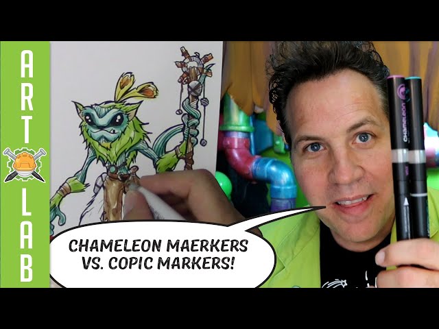 Comparing Chameleon Markers: Chameleon Vs Copic (and other alcohol markers)