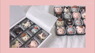 동물 얼굴 초콜릿 만들기 🌷 | 초콜릿 만드는 브이로그 | 발렌타인데이 | How to Make Valentine Chocolate | バレンタインデーチョコレート | 情人節巧克力