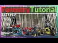 Forestry Tutorial part 1(planting,cutting and stump removal) FS 19