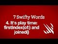 It's play time: firstIndex(of:) and joined() – 7 Swifty Words, part 4