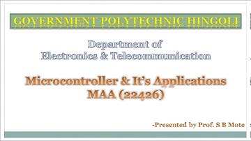 Microcontroller and its applications Imp questions