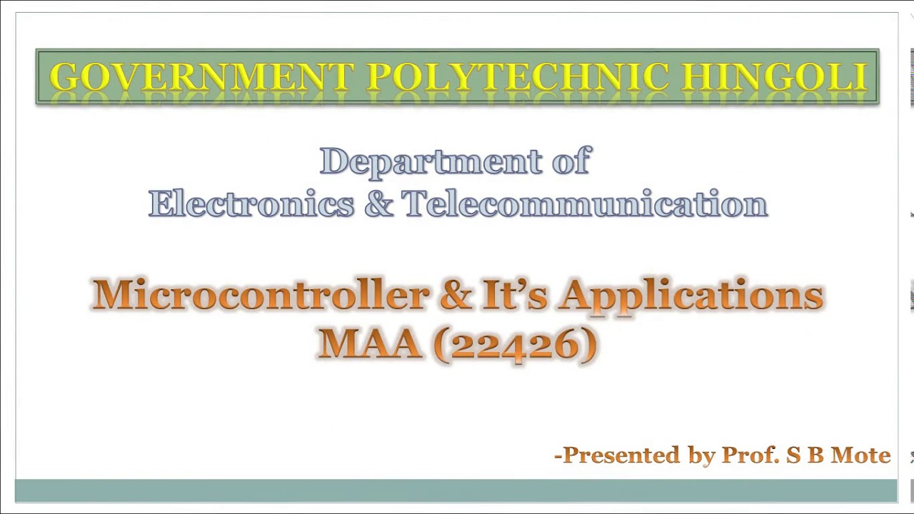 Microcontroller and its applications Imp questions - YouTube