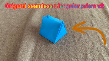 Origami Seamless Triangular Prism v2