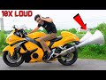 10X Loud Horn in Suzuki Hayabusa Silencer | हायाबूसा की आवाज़ को 10 गुना कर दिया | What Will Happen?