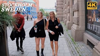 Stockholm - Walking Tour - City Centre August - 4K