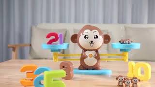 Monkey Balance Scale Toy Child Educational Math Toys