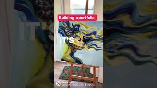 Building an art portfolio in real time #art #painting