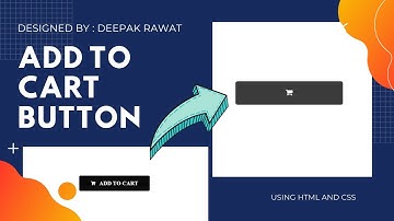 How To Create Add To Cart Button | HTML & CSS
