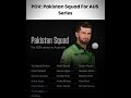 ODI Squad Of Pakistan !!!!!! #cricket #fyp #trending