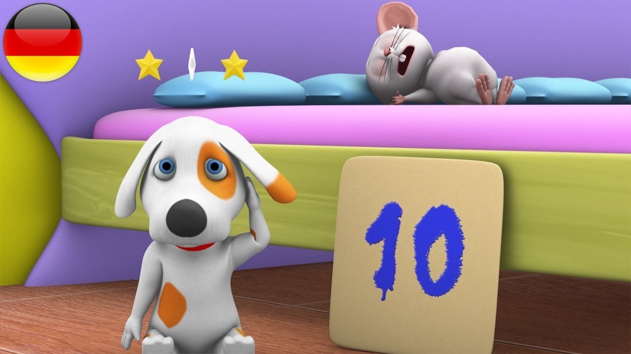 Es Waren Zehn Im Bett | Kinder Reime | Kinderlied | Reime für Babies | There Were Ten In The Bed