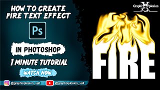 Photoshop Typography Tutorial | Fire Text Effect | Hindi