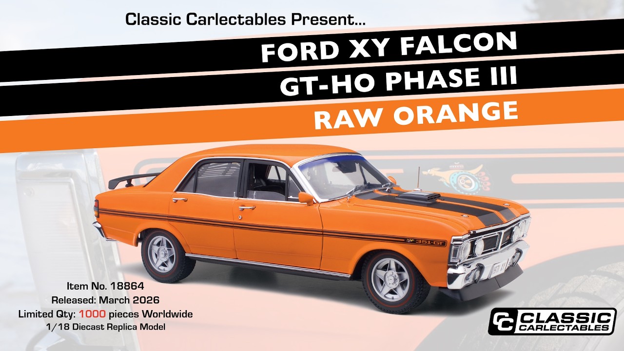 国内未入荷 1/18 CC フォード XY ファルコン GT-HO ParseⅢ Ford XY Falcon GT-HO Phase III in Raw Orange - 1/18 Diecast Model