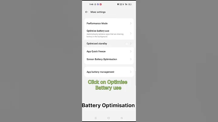 Realme - Battery Optimization - Intelomatic