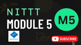 NITTT Module 5 | Assessment 3 |  Answer Keys  | Online SWAYAM degree | AICTE | Assessments