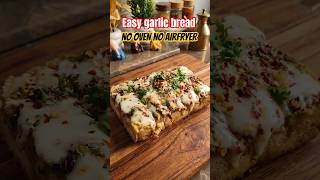 Crispy 5 Min Pav Garlic Bread 😍 no air fryer no oven #garlicbread #shorts #yummy