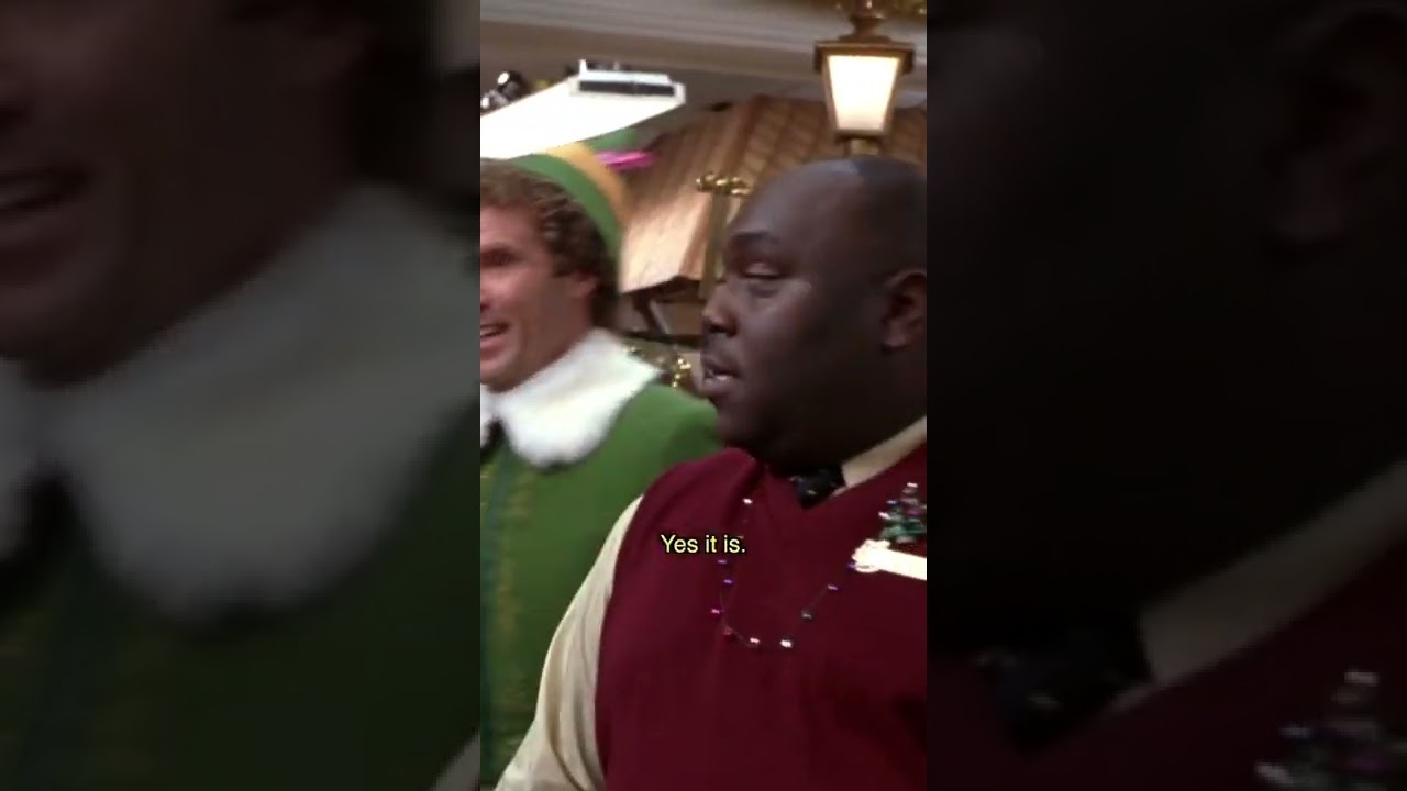 ELF - What about when Buddy and Gimbels manager argues about the North Pole being the store 