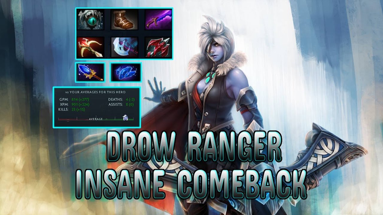 Midlane [Drow Ranger] - Dota 2 Rank Match Gameplay - YouTube