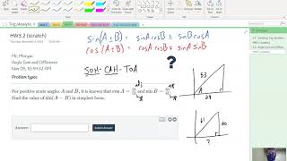 Working with Angle Sum and Difference Formulas (Trig)