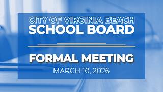 School Board Meeting, March 10, 2026