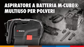 Würth | Aspiratore a batteria M-CUBE® multiuso per polveri - YouTube