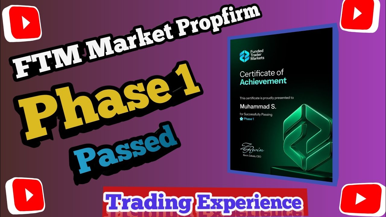 FTM Market Propfirm 10k$-2 Step Challenge Account Phase 1 Passed | FTM Market Trading Experience 🔥