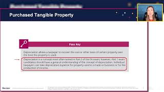 EA Sample Lecture Video: Purchased Tangible Property and Basis of Securities Profile