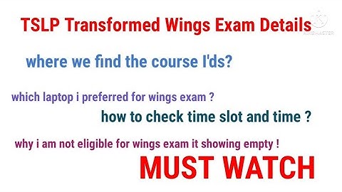 TSLP Transformed Wings Exam Details|| TCS|| MUST WATCH #tcs #tcser #tslp #elevatewings #tcsdigital