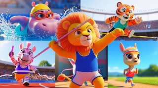 Canción Infantil de Animales 🐘 ABC Animales Olimpiadas | ABC Animales para Niños en Español