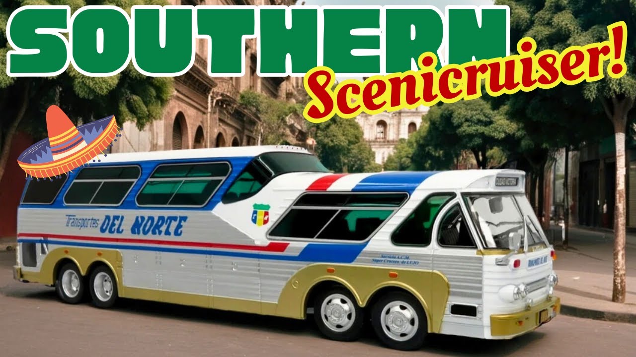 История потрясающих мексиканских четырехосных автобусов с двойным рулевым управлением «Super Pano...