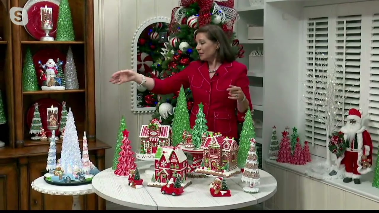 Illuminated Glistening Tree w/Clear & Color Morph Lights by Valerie on QVC