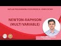 Newton-Raphson (multi Variable)