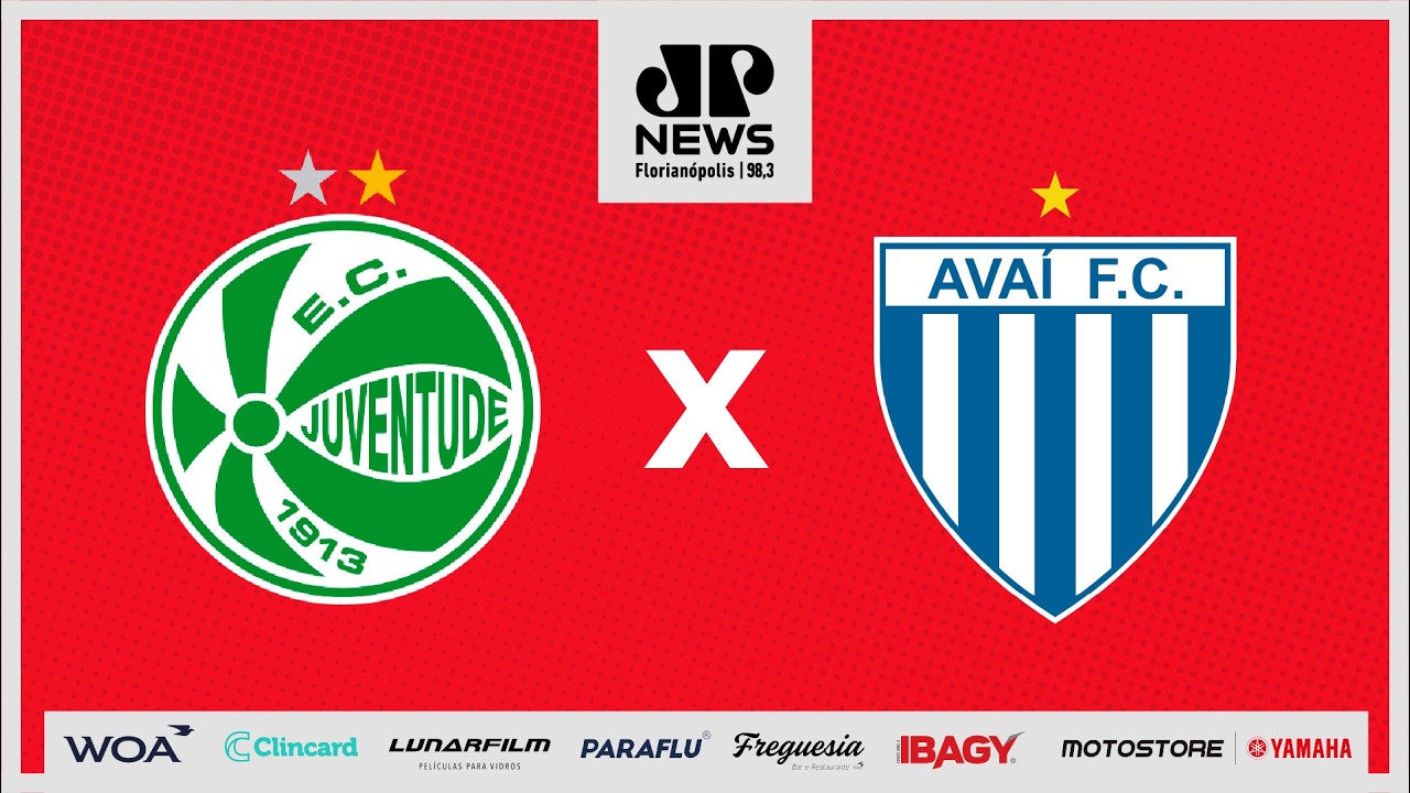 Juventude x Avaí 
Brasileiro Série B 2026 - 20ª rodada 
Estádio Alfredo Jaconi - Caxias do Sul - RS 

Narração: Paulo Branchi
Reportagem: JP Bianchi
Comentários: Carlos Alberto Ferreira 
Plantão/Interatividade: Jean Romero
Operação: Bruno Niles 
Digital: Luiz Moraes 

WhatsApp: (48) 99162 0043