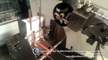 Labeling, Carton Labeler, Top Side Hologram Labelling with Feeder System, Labelling Machine