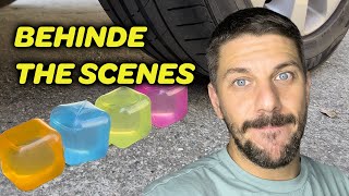 Crushing Crunchy & Soft Things by Car Fun experiment behind the scene screenshot 5
