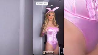 Loren Grey hot Halloween bunny costume