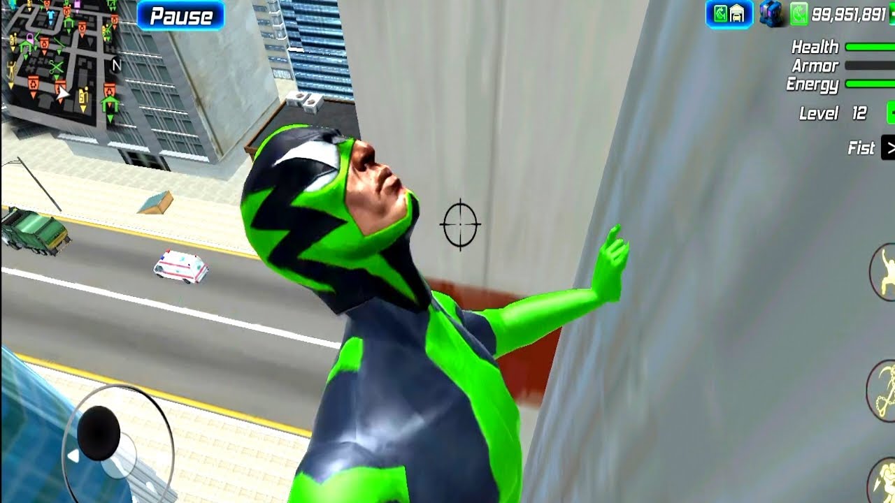 Rope Frog Ninja Hero Car Vegas New Update | Yachat Ride Truck Car Vegas Town | Android Gameplay