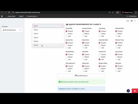 School Attendance Tracking System - No Database Required- Complete Web Dashboard Tutorial