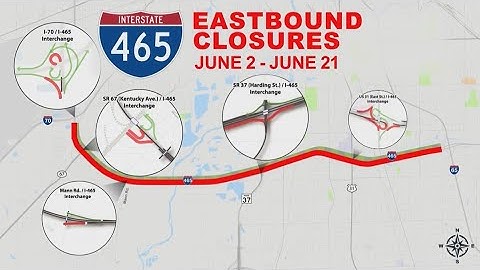 I-465 construction project to close lanes