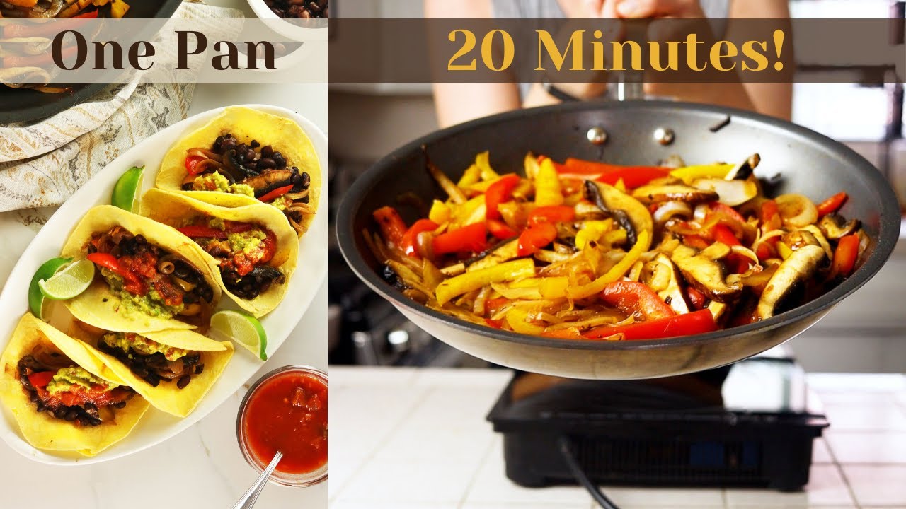 Vegan Portobello Fajitas Easy Weekly Meals Whole Food Plant Based